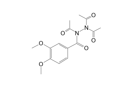 3,4-Dimethoxybenzohydrazide, N,N',N'-triacetyl-