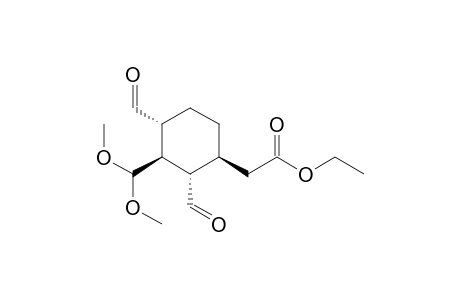 Ethyl[(1S,2S,3S,4R)-3-(Dimethoxymethyl)-2,4-diformylcyclohexyl]acetate