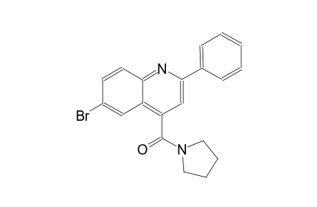 6-bromo-2-phenyl-4-(1-pyrrolidinylcarbonyl)quinoline