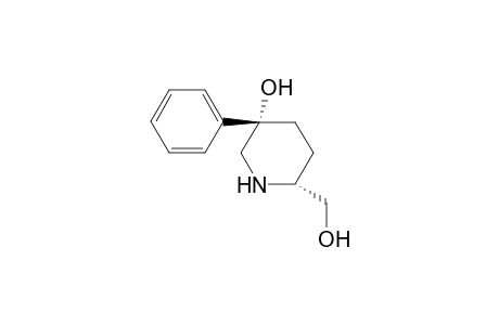 (3S,6R)-6-(hydroxymethyl)-3-phenyl-3-piperidinol