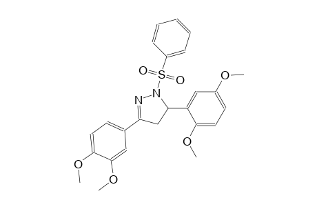 5-(2,5-dimethoxyphenyl)-3-(3,4-dimethoxyphenyl)-1-(phenylsulfonyl)-4,5-dihydro-1H-pyrazole