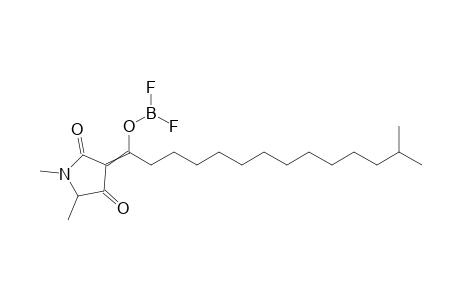 3-[1-(Difluoroboryloxy)-13-methyltetradecylidene]-1,5-dimethylpyrrolidine-2,4-dione