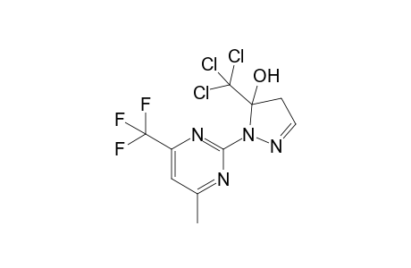 2-[4-methyl-6-(trifluoromethyl)-2-pyrimidinyl]-3-(trichloromethyl)-4H-pyrazol-3-ol