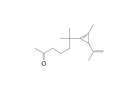 6-(3-isopropenyl-2-methyl-cyclopropen-1-yl)-6-methyl-heptan-2-one