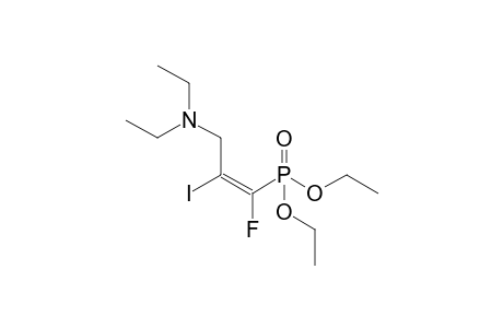 (E)-3-diethoxyphosphoryl-N,N-diethyl-3-fluoranyl-2-iodanyl-prop-2-en-1-amine
