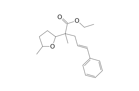 Ethyl(E)-2-methyl-2-(5-methyltetrahydrofuran-2-yl)-5-phenyylpent-4-enoate