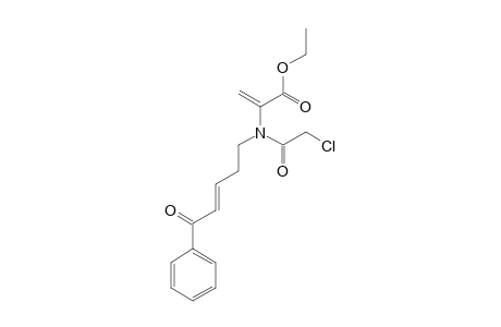 ETHYL-(E)-2-[N-(5-OXO-5-PHENYLPENT-3-ENYL)-2-CHLOROETHANAMIDO]-PROPENOATE