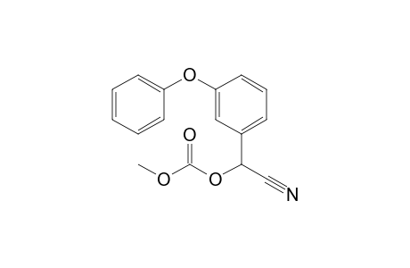 2-(3-Phenoxyphenyl)-2-(methoxycarbonyloxy)acetonitrile