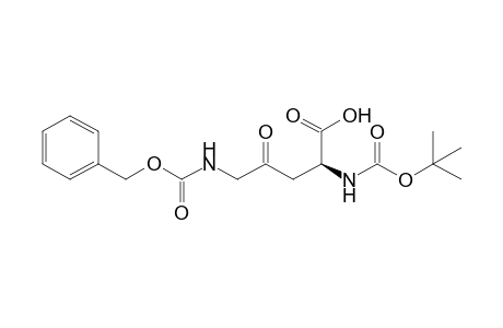 (S)-5-(Benzyloxycarbonylamino)-2-(tert-butoxycarbonylamino)-4-oxopentanoic acid