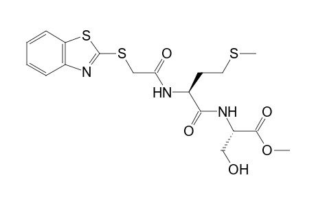 2-Benzothiazolylthioacetyl L-methionyl L-serine methyl ester