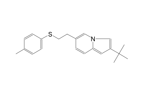 indolizine, 2-(1,1-dimethylethyl)-6-[2-[(4-methylphenyl)thio]ethyl]-