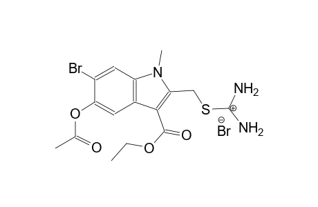 2-({[5-(acetyloxy)-6-bromo-3-(ethoxycarbonyl)-1-methyl-1H-indol-2-yl]methyl}sulfanyl)propan-2-ylium bromide