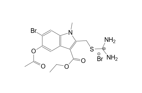 2-({[5-(acetyloxy)-6-bromo-3-(ethoxycarbonyl)-1-methyl-1H-indol-2-yl]methyl}sulfanyl)propan-2-ylium bromide