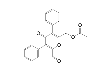 6-ACETOXYMETHYL-3,5-DIPHENYL-4-OXO-4-H-PYRAN-2-CARBOXALDEHYDE