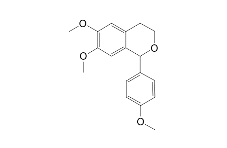 6,7-Dimethoxy-1-(4-methoxyphenyl)-3,4-dihydro-1H-2-benzopyran