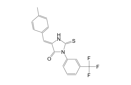 (5Z)-5-(4-methylbenzylidene)-2-thioxo-3-[3-(trifluoromethyl)phenyl]-4-imidazolidinone