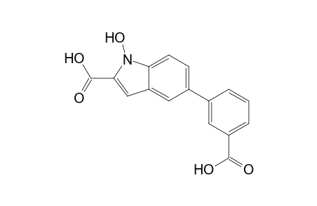 5-(3-Carboxyphenyl)-1-hydroxy-1H-indole-2-carboxylic acid