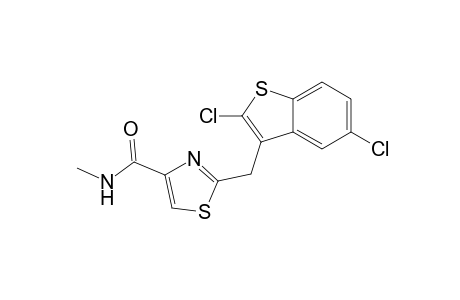 2-[(2,5-dichlorobenzo[b]thien-3-yl)methyl]-N-methyl-4-thiazolecarboxamide