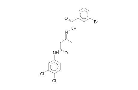 (3E)-3-[(3-Bromobenzoyl)hydrazono]-N-(3,4-dichlorophenyl)butanamide