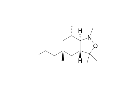 rac-(3aR,5R,7S,7aR)-1,3,3,5,7-pentamethyl-5-propyloctahydrobenzo[c]isoxazole