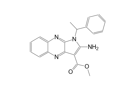 1H-pyrrolo[2,3-b]quinoxaline-3-carboxylic acid, 2-amino-1-(1-phenylethyl)-, methyl ester