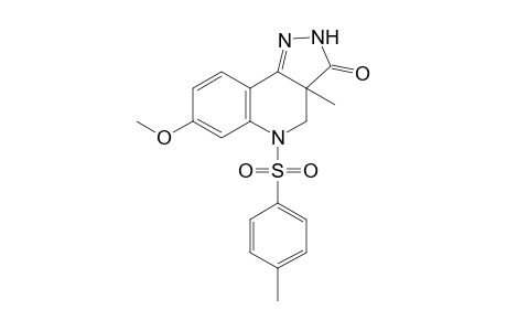 7-methoxy-3a-methyl-2,3a,4,5-tetrahydro-5-(p-tolylsulfonyl)-3H-pyrazolo[4,3-c]quinolin-3-one