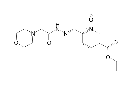 ethyl 6-{(E)-[(4-morpholinylacetyl)hydrazono]methyl}nicotinate 1-oxide