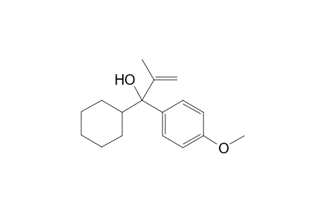 1-cyclohexyl-1-(4-methoxyphenyl)-2-methylprop-2-en-1-ol