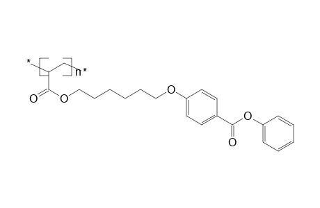 Poly[1-(phenoxy-1,4-benzoyloxyhexamethyleneoxycarbonyl)ethylene]