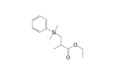 Ethyl 3-(dimethylphenylsilyl)-2-methylpropanoate
