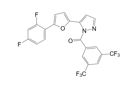 1-[3,5-bis(trifluoromethyl)benzoyl]-5-[5-(2,4-difluorophenyl)-2-furyl] pyrazole