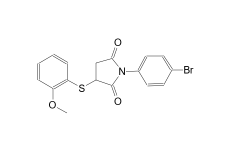 1-(4-bromophenyl)-3-[(2-methoxyphenyl)sulfanyl]-2,5-pyrrolidinedione