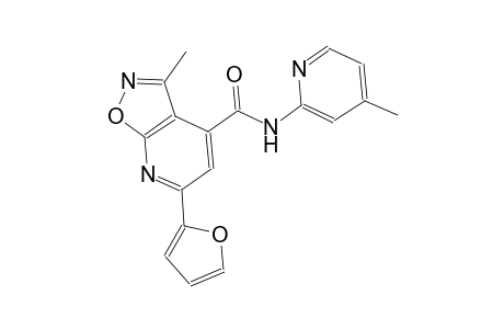 isoxazolo[5,4-b]pyridine-4-carboxamide, 6-(2-furanyl)-3-methyl-N-(4-methyl-2-pyridinyl)-