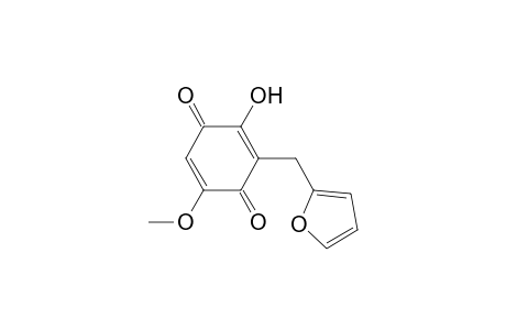 2,5-Cyclohexadiene-1,4-dione, 3-(2-furanylmethyl)-2-hydroxy-5-methoxy-