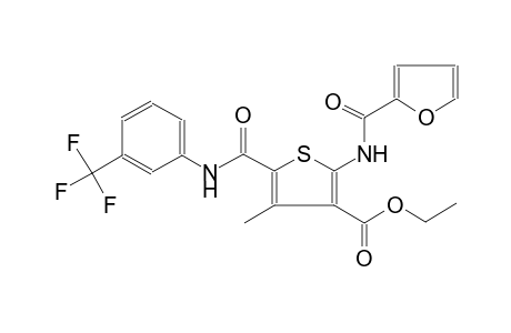 3-thiophenecarboxylic acid, 2-[(2-furanylcarbonyl)amino]-4-methyl-5-[[[3-(trifluoromethyl)phenyl]amino]carbonyl]-, ethyl ester