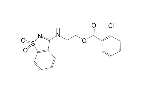 2-[(1,1-dioxido-1,2-benzisothiazol-3-yl)amino]ethyl 2-chlorobenzoate