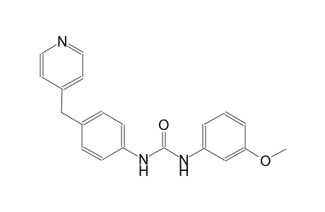 N-(3-methoxyphenyl)-N'-[4-(4-pyridinylmethyl)phenyl]urea