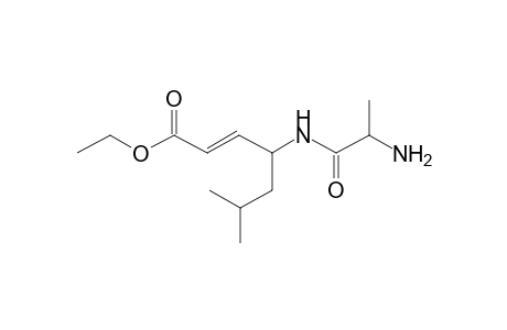 Ethyl (2E)-4-[(2-aminopropanoyl)amino]-6-methyl-2-heptenoate