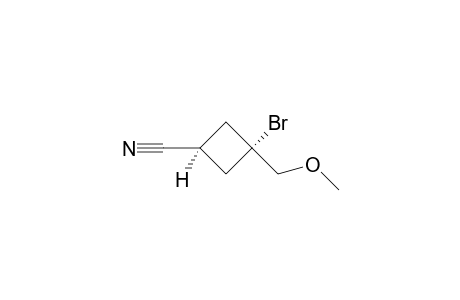 TRANS-3-BROMO-3-METHOXYMETHYLCYCLOBUTANE-1-CARBONITRILE