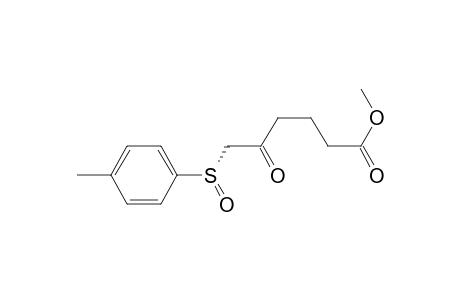 (+)-methyl [(S)R]-5-oxo-6-(p-tolylsulfinyl)hexanoate