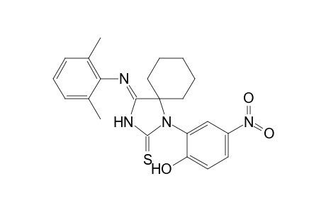 4-(2,6-Dimethyl-phenylimino)-1-(2-hydroxy-5-nitro-phenyl)-1,3-diaza-spiro[4.5]decane-2-thione
