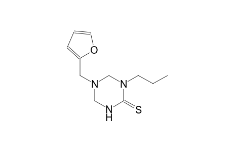 5-(2-furylmethyl)-1-propyltetrahydro-1,3,5-triazine-2(1H)-thione