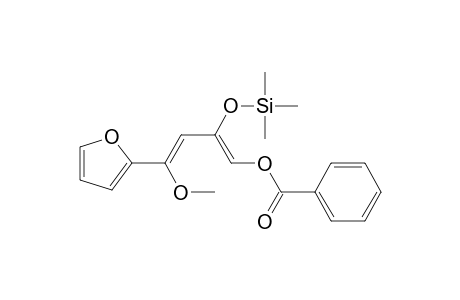 (3Z)-4-(Benzoyloxy)-1-(.alpha.-furyl)-1-methoxy-3-((trimethylsilyl)oxy)-1,3-butadiene