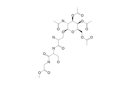 3,4,6-TRI-O-ACETYL-2-ACETIMIDO-2-DEOXY-BETA-D-GALACTOPYRANOSYL-L-SERYL-L-SERYL-GLYCINE-METHYLESTER