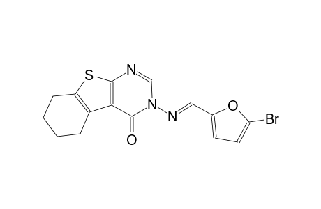 benzo[4,5]thieno[2,3-d]pyrimidin-4(3H)-one, 3-[[(E)-(5-bromo-2-furanyl)methylidene]amino]-5,6,7,8-tetrahydro-