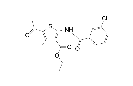 ethyl 5-acetyl-2-[(3-chlorobenzoyl)amino]-4-methyl-3-thiophenecarboxylate
