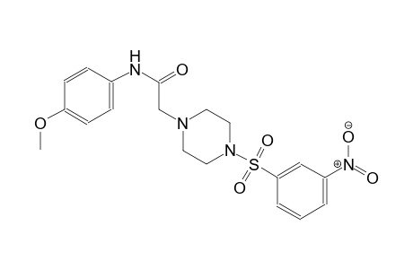 1-piperazineacetamide, N-(4-methoxyphenyl)-4-[(3-nitrophenyl)sulfonyl]-