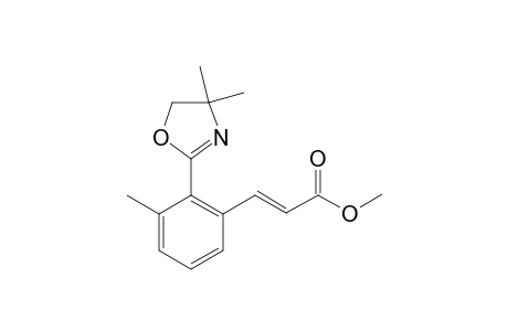 Methyl (E)-3-[2-(4,4-dimethyl-2-oxazolinyl)-3-methylphenyl]acrylate