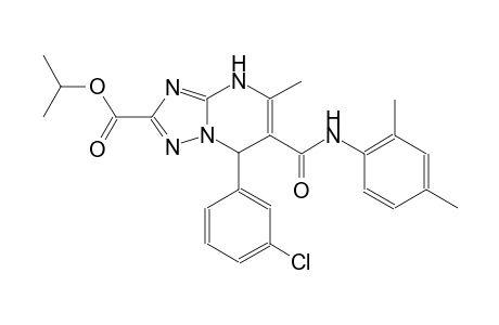 isopropyl 7-(3-chlorophenyl)-6-[(2,4-dimethylanilino)carbonyl]-5-methyl-4,7-dihydro[1,2,4]triazolo[1,5-a]pyrimidine-2-carboxylate