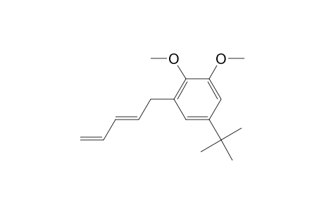 6-[2'(E),4'-pentadienyl]-4-tert-butylveratrole